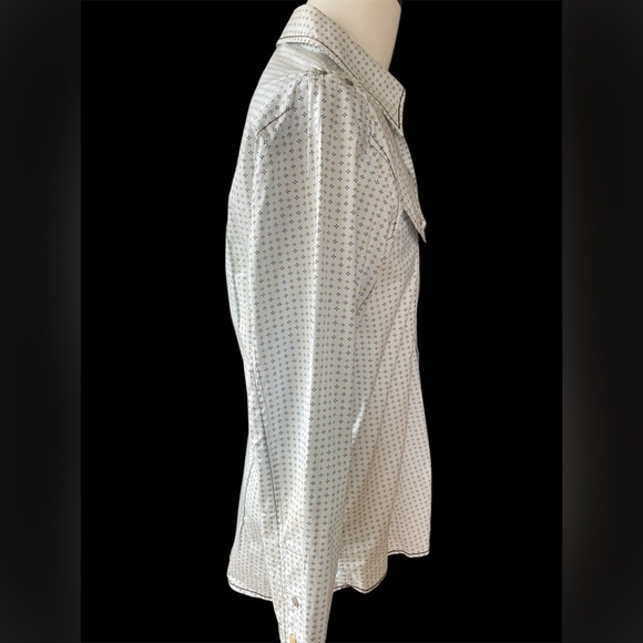 7 Diamond long sleeve snap closure mens SZ LRG - Picture 3 of 11